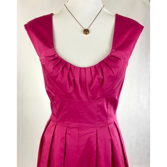 NWT CALVIN KLEIN Pink Sleeveless Fit Flare Dress - Picture 2 of 6
